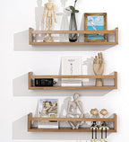 AZSKY Light Walnut Floating Shelves - Image 4