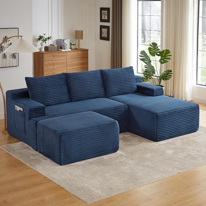96" Sectional Couches for Living Room Cloud Couch Sofa - Image 9