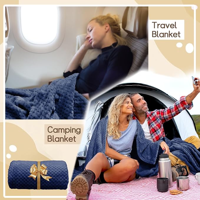 4 Pack Fleece Throw Blankets 50x60 Inches - Image 9