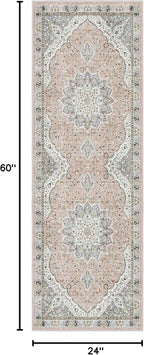 Madane Hallway Runner Rug 2x5 Washable Entry Rugs Non-Slip, Soft Low-Pile - Image 2