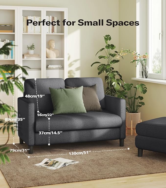 Welzona Loveseat, Comfy Teddy Love Seat - Image 2