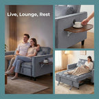 4 in 1 Convertible Sofa Bed, Pull Out Couch - Image 8