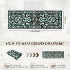 Washable Runner Rug, 2x6Ft Floral Rug Runners - Image 2