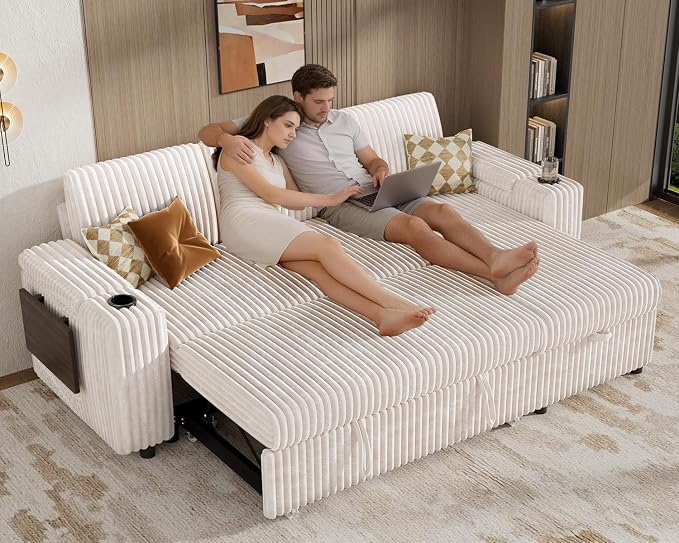 Vipbear 86" Modular Sectional Sleeper Sofa - Image 2