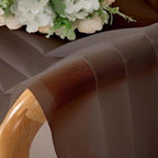 Sheer Curtains 72 Inches Long 2 Panels Set, Light Filtering Sheer Curtain Rod - Image 4