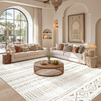 cotiled Boho 5x8 Area Rugs for Living Room: Soft Moroccan Washable Rug | Solve - Image 5
