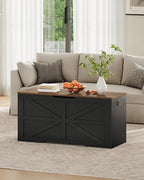 CHOEZON Storage Chest, 39.4" Wooden Storage Trunk, Modern Storage Bench - Image 8