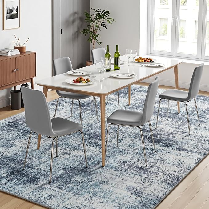 9x12 Area Rug for Living Room, Abstract Washable Non-Slip Large Rugs, Dining - Image 6