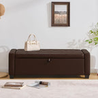 Huatean Home 48" Ottoman with Storage, Storage Ottoman Bench with Safety Hinge - Image 6