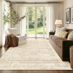 4x6 Ft Area Rugs for Living Room, Soft Non-Slip Machine Washable Rug, Vintage by Lo%CC%80utiRootHome