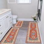 HEBE Boho Kitchen Rugs Set of 3, Non Slip Washable Kitchen Mats - Image 7