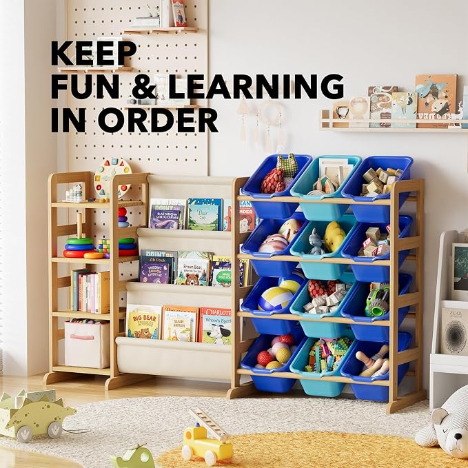 SpaceAid 3-in-1 Toy Storage Organizer - Image 5