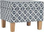 HomePop Home Decor |Upholstered Modern Rectangular Storage Ottoman | Hinged Lid - Image 7