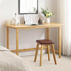 Nnewvante 47 Inch Computer Desk, Bamboo Writing Desk, Modern Simple Work Desk - Image 7