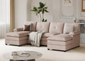 110" U-Shaped Sectional Sofa by Meilocar
