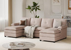 110" U-Shaped Sectional Sofa by Meilocar