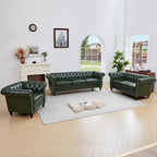 QHITTY 3 Piece Living Room Set, Sectional Chesterfield Sofa Chair Contemporary - Image 7