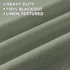 H.VERSAILTEX Linen Curtains 100% Blackout Curtains - Image 5