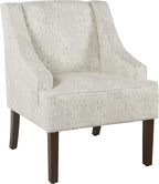 Homepop Home Decor | Upholstered Classic Swoop Arm Accent Chair | Accent Chairs by HomePop