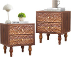 Nightstand, Farmhouse Bedside Table by Unknown