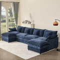 GOSUHI 142.5" U Shaped Couch, Modular Sectional Sofa, 3-Seater Comfy Cloud Couch by GOSUHI
