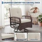 3-Piece Patio Furniture Set, 2 Swivel Rocking Chairs - Image 6