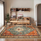 SERISSA 5x7 Washable Non Slip Boho Area Rug - Image 6