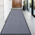 OLANLY Front Door Mat 59x23, Waterproof Heavy-Duty Indoor Outdoor Doormat | Ash by OLANLY