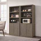SICOTAS Book Shelf with Doors 71" Tall 6 Tier Bookshelf with Adjustable Shelves - Image 7