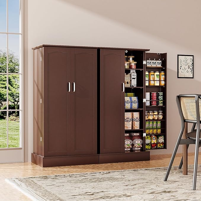 kepptory 47” Pantry Cabinet, Kitchen Pantry Storage Cabinet by kepptory