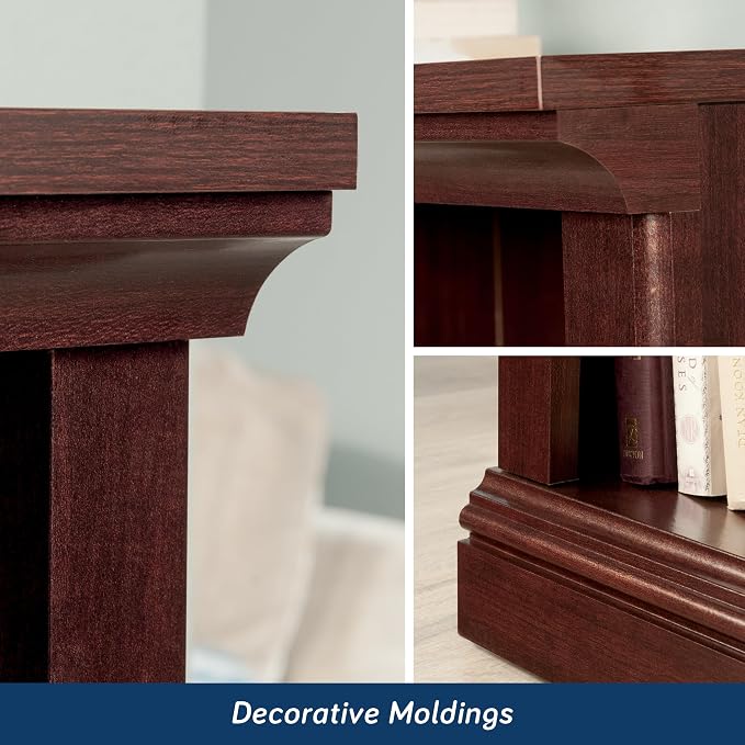 Sauder Miscellaneous Storage 3-Shelf Bookcase/ Book shelf, Select Cherry finish - Image 7