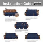 Easy-Going Recliner Sofa Cover, Reversible Couch Cover - Image 7