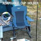 Portal Folding Camping Rocking Chair Portable Outdoor Rocker High Back Cup - Image 6