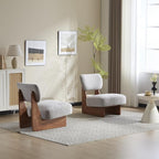 GDFStudio Upholstered Armless Accent Chairs Set of 2 Modern Side Chair - Image 7