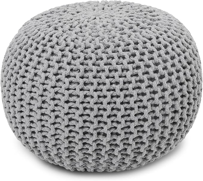REDEARTH · Round Boho Pouf Ottoman - Image 4