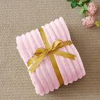 BEDELITE Ribbed Twin Blanket for Couch & Bed, Cherry Blossom, Warm Yet - Image 6