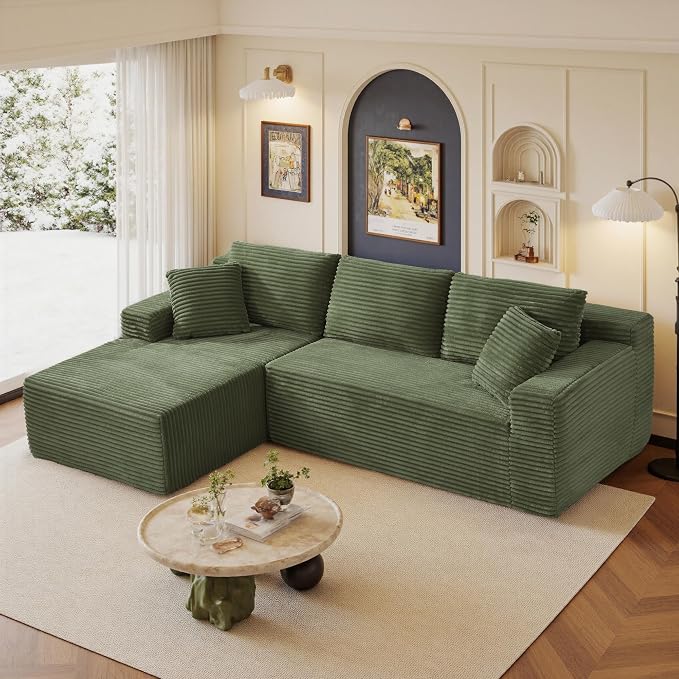 95" Sectional Couches for Living Room Cloud Couch Sofa by AWarmHomeForYou