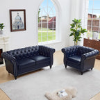 QHITTY 2 Piece Living Room Set, Sectional Chesterfield Sofa Chair Contemporary by QHITTYFurnitureLife