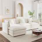 mikibama Modular Sectional Sofa, 111.5 Inch L Shaped Couch Set - Image 7