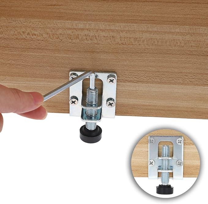 OwnMy 4 Packs Heavy Duty Adjustable Furniture Leveling Feets L Shaped Furniture - Image 2