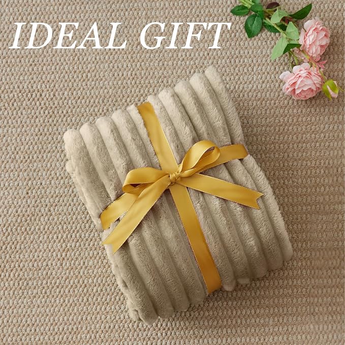 BEDELITE Ribbed Twin Blanket for Couch & Bed, Warm Yet Lightweight, Ribbed - Image 6