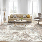 LOONGRUG 10x13 Area Rug Washable Large Neutral Modern Living Room Rug | - Image 5