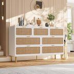GarveeHome Rattan 7 Drawer Dressers - Image 3