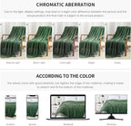 BOURINA Green Throw Blanket 50 x70 Inches Jacquard Argyle Throw Textured Solid - Image 7