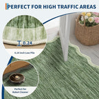 GarveeHome Scalloped Washable 5x7 Area Rugs - Image 6