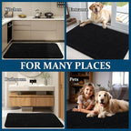 OLANLY Dog Door Mat for Muddy Paws 47x24, Super Absorbent Chenille Mud Mat | - Image 8
