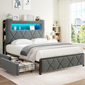 Jocoevol Queen Upholstered LED Bed Frame by JOCOEVOL