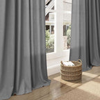 Dark Grey Linen Curtains 84 Inches Long - Image 6