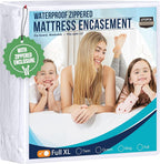 Utopia Bedding Mattress Protector Zippered Full XL Size, 100% Waterproof Bed by UTOPIABEDDING