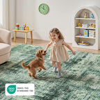 Lofus 5x7 Area Rug for Living Room, Abstract Washable Non-Slip Rugs, Stain - Image 5